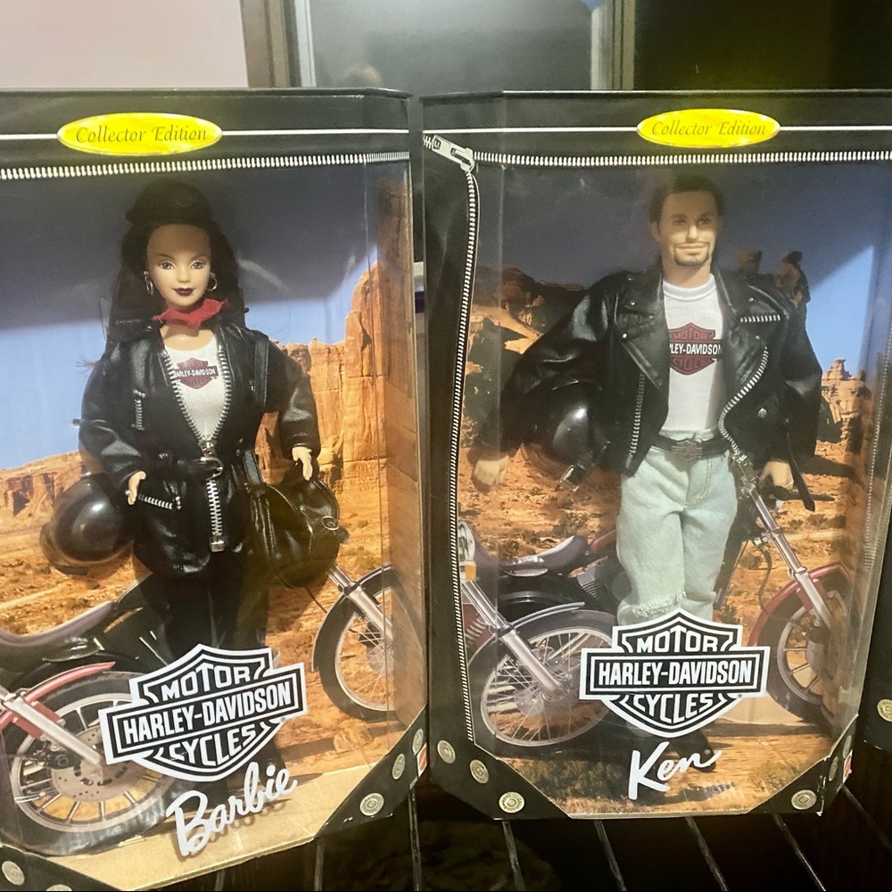 Vintage Harley Davidson Barbie doll lot of 4